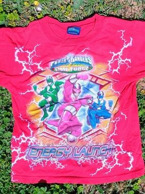 Saba Kids' Hot Pink Power Rangers Time Force Graphic Tee